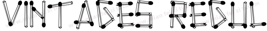 Vintages Regular字体转换